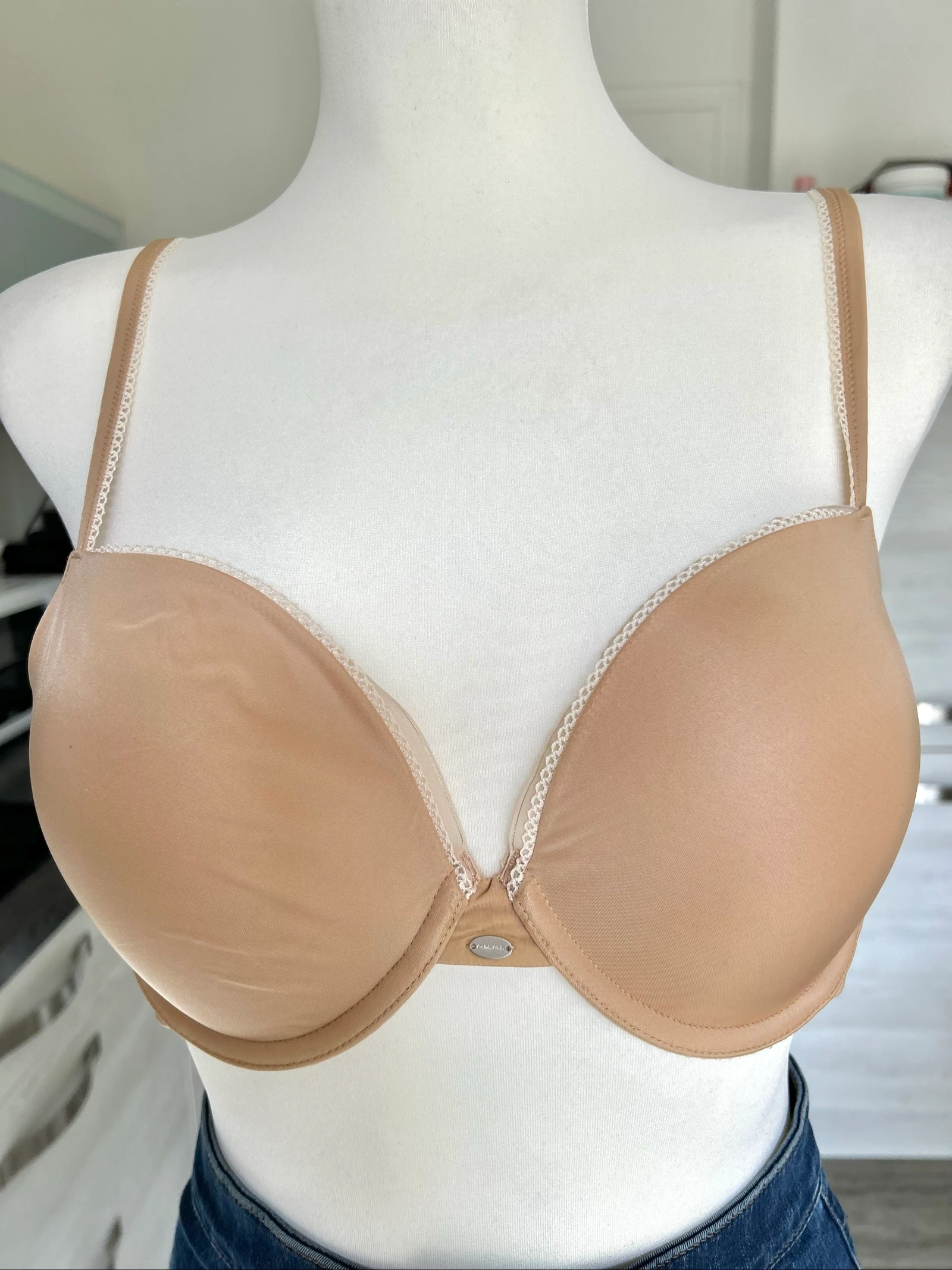Sutiã de nylon com aro bege 95C Calvin Klein – photo 7